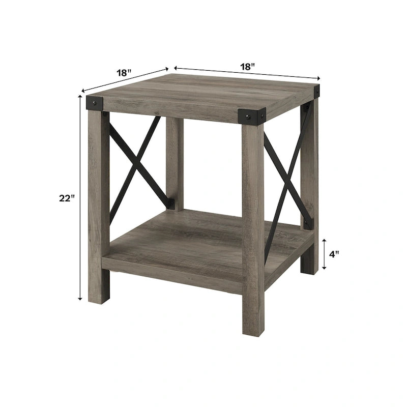 Table d'appoint X-side de 18 pouces