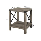 Table d'appoint X-side de 18 pouces