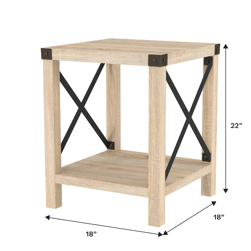 Table d'appoint X-side de 18 pouces