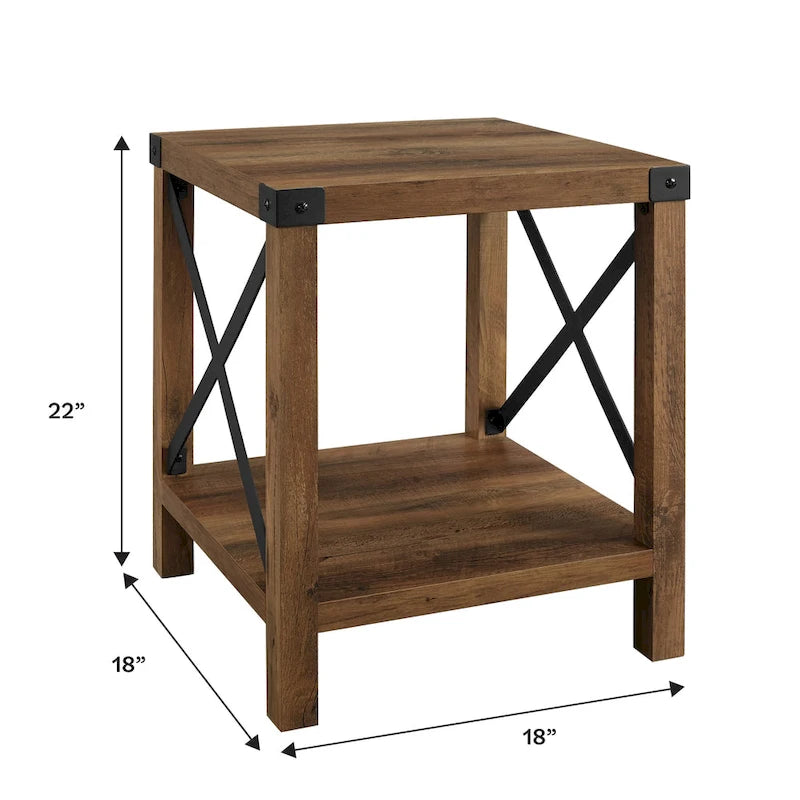 Table d'appoint X-side de 18 pouces
