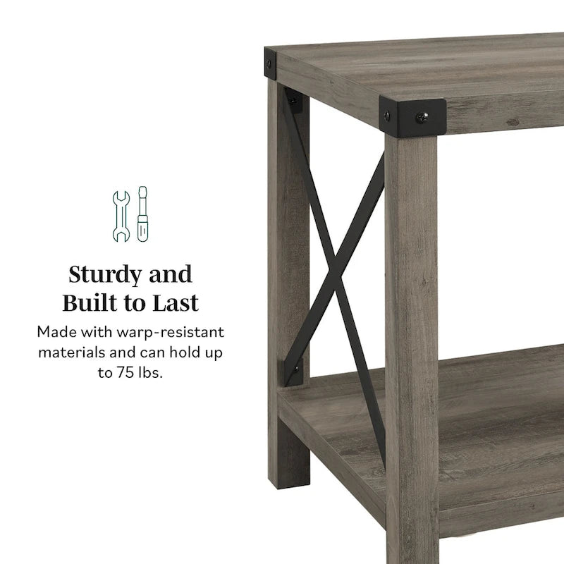 Table d'appoint X-side de 18 pouces