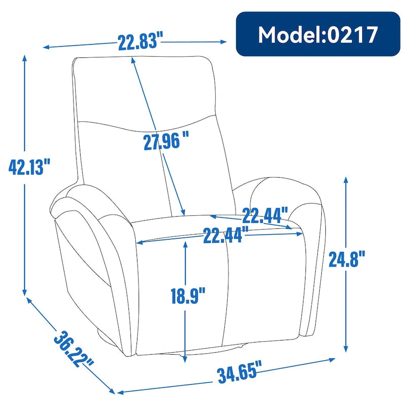 Fauteuil inclinable électrique en cuir pivotant et à bascule, rotation maximale de 270 degrés, mécanisme de mouvement robuste avec USB et Type-C