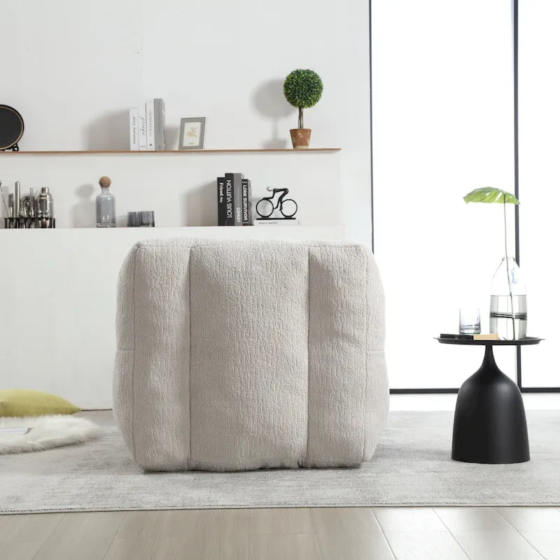Fauteuil paresseux ultra doux avec mousse à mémoire de forme et ottoman