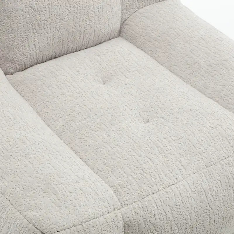 Fauteuil paresseux ultra doux avec mousse à mémoire de forme et ottoman