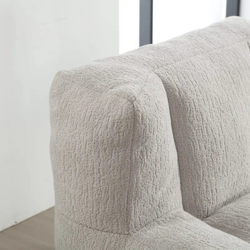 Fauteuil paresseux ultra doux avec mousse à mémoire de forme et ottoman