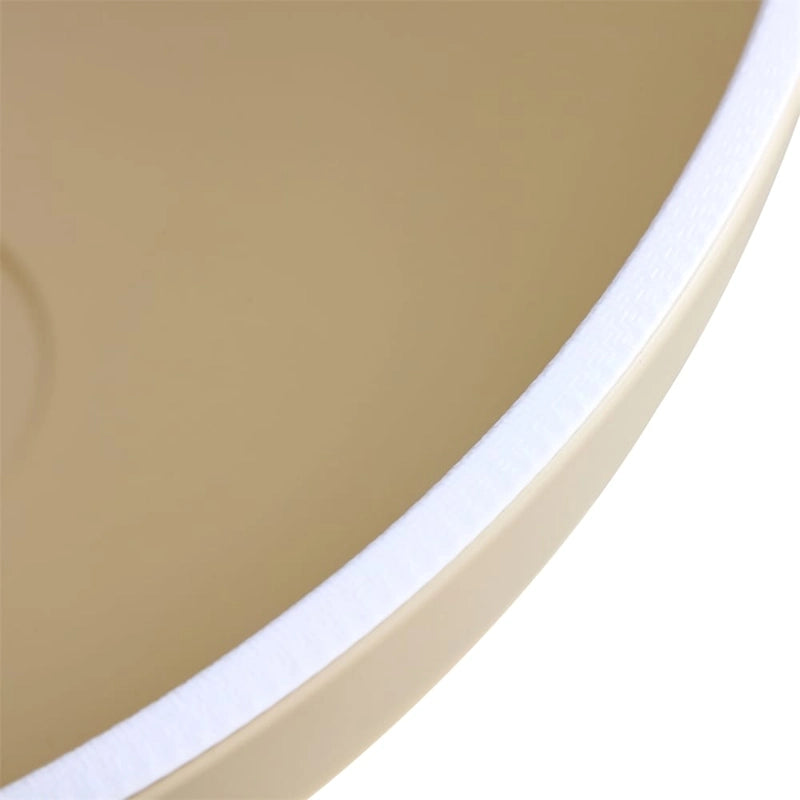 Tables basses gigognes rondes avec cadre en métal (lot de 2)