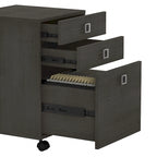 Bureau d'ordinateur en L 72W avec tiroirs par