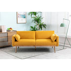 Velvet Upholstered Convertible Loveseats Sleeper Sofa