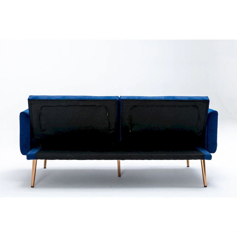 Causeuse convertible en velours avec fonction lit