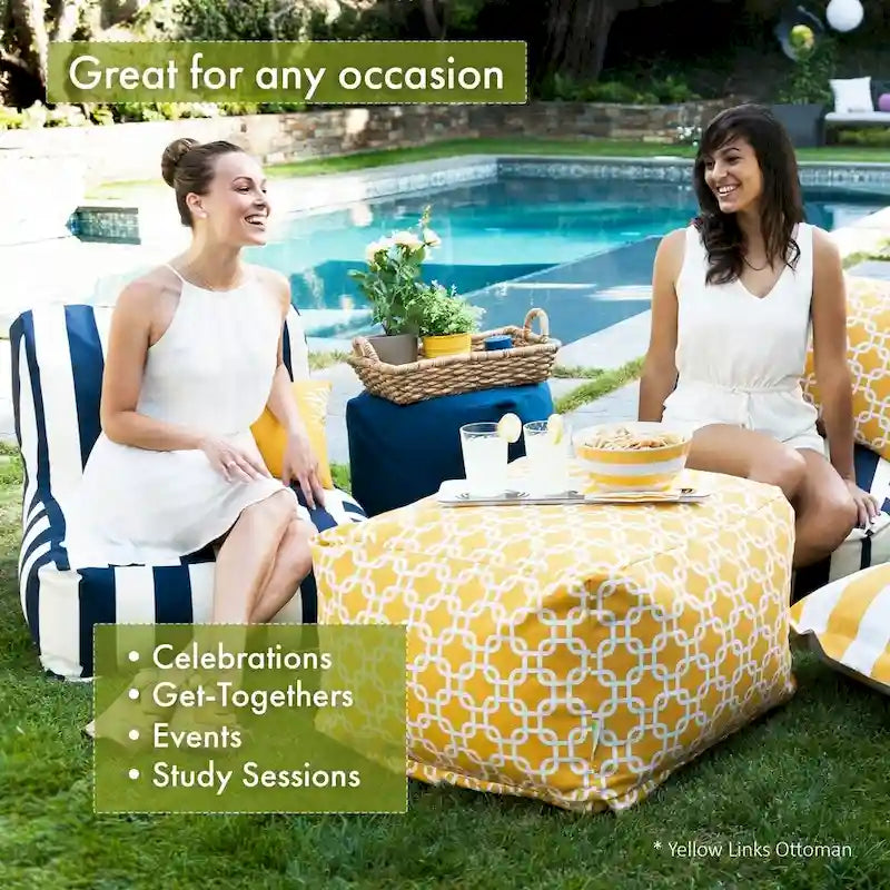 Poufs/Ottomans Tours Intérieur/Extérieur 27 po L x 27 po l x 17 po H