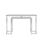 Table basse contemporaine de 52 pouces avec plateau en verre par