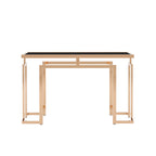Table basse contemporaine de 52 pouces avec plateau en verre par