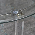 Table basse ronde en verre par - 35,5L x 35,5W x 18H