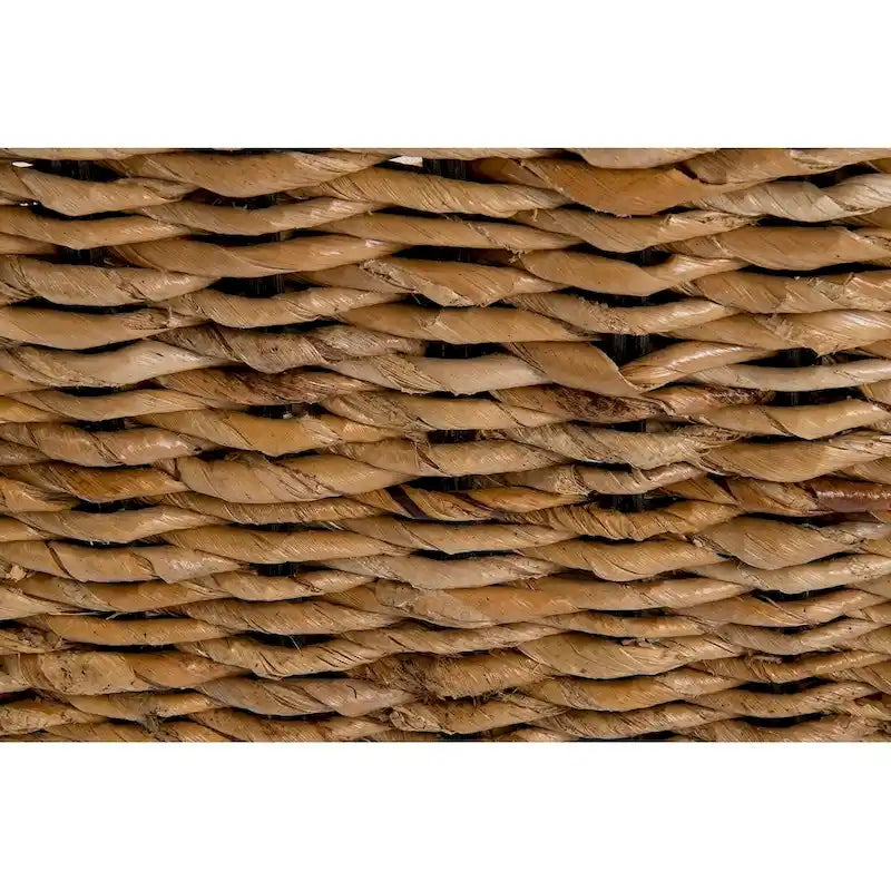 Banc en abaca naturel tressé avec coussin par