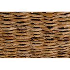 Banc en abaca naturel tressé avec coussin par
