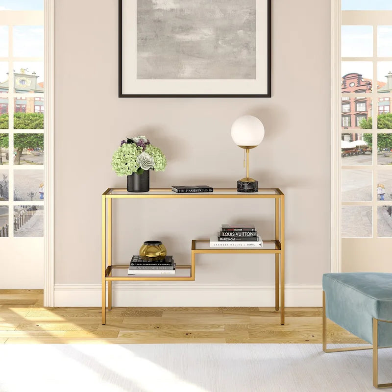 Console effet laiton