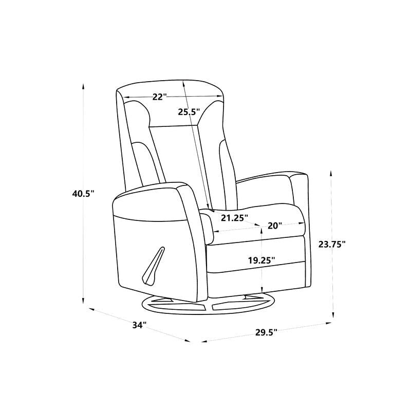 Fauteuil inclinable Fauteuil à bascule Fauteuil inclinable pivotant Fauteuil d'appoint