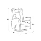 Fauteuil inclinable Fauteuil à bascule Fauteuil inclinable pivotant Fauteuil d'appoint