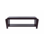 Table basse contemporaine marron 1 étagère de 142 cm par