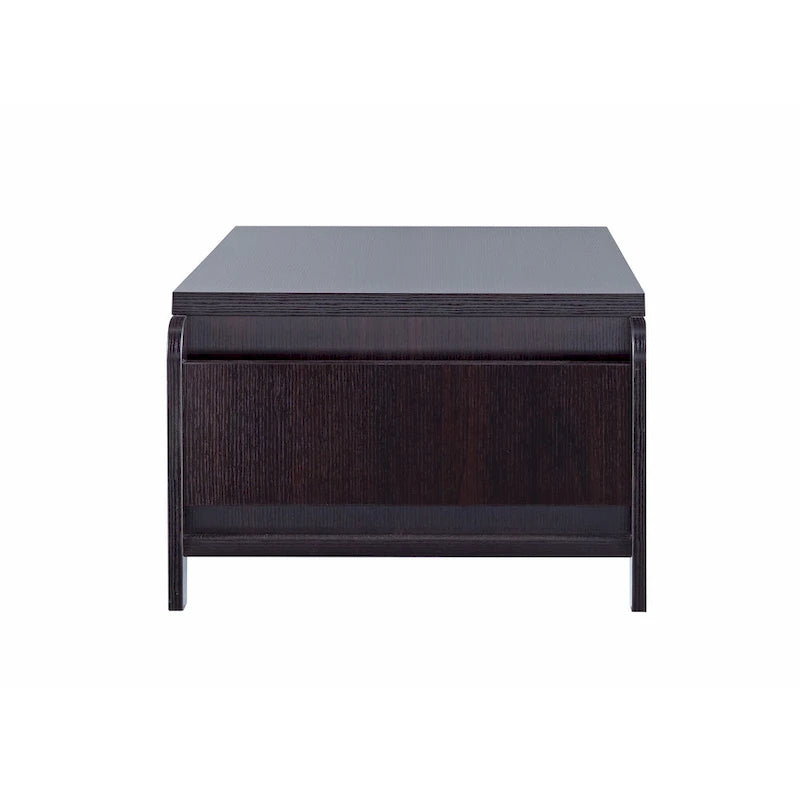 Table basse contemporaine marron 1 étagère de 142 cm par