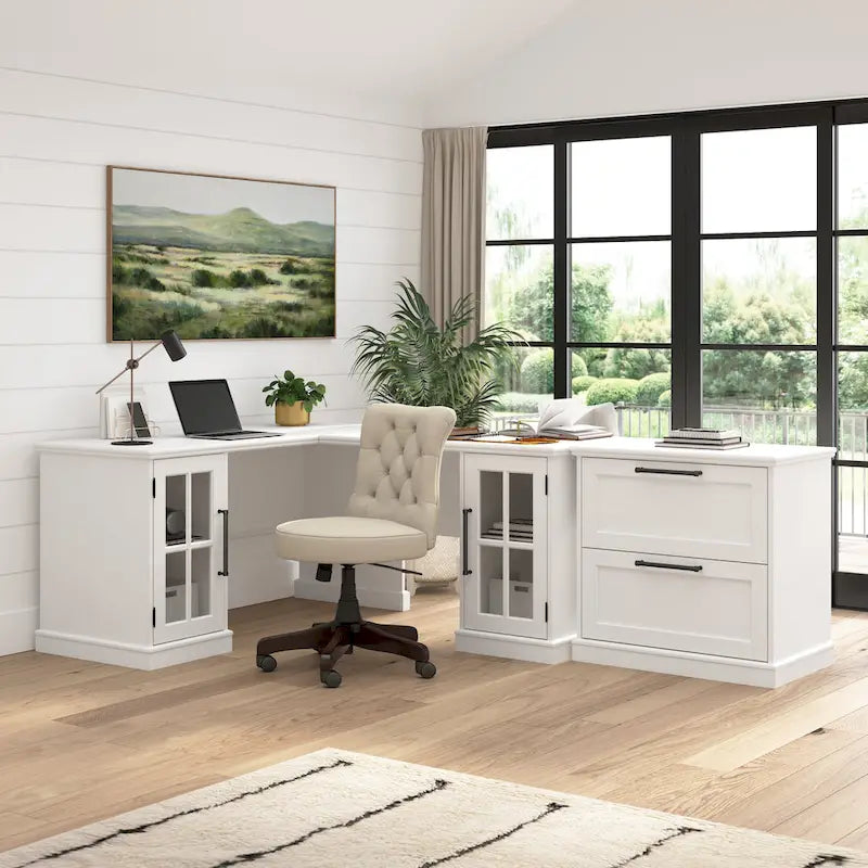 Retour de bureau de 42 po avec rangement par