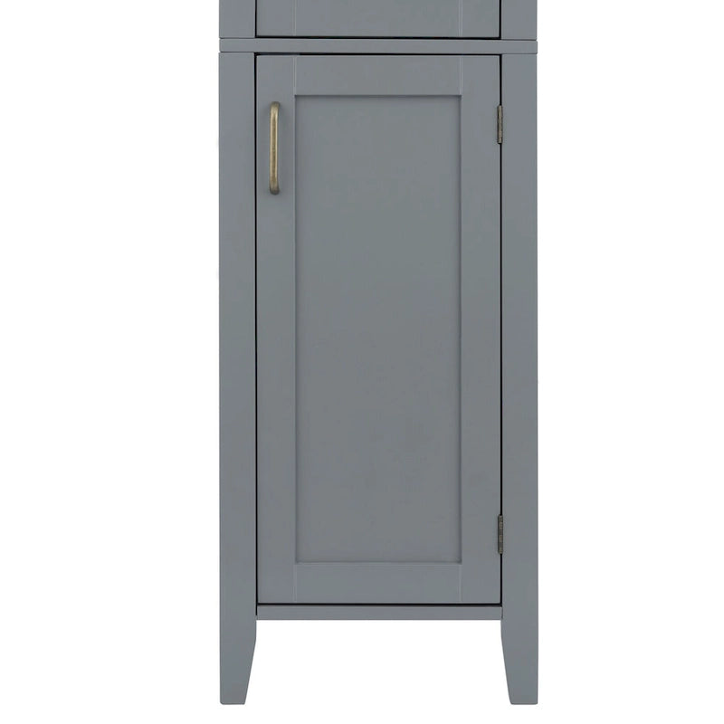 Colonne de salle de bain en bois sur pied