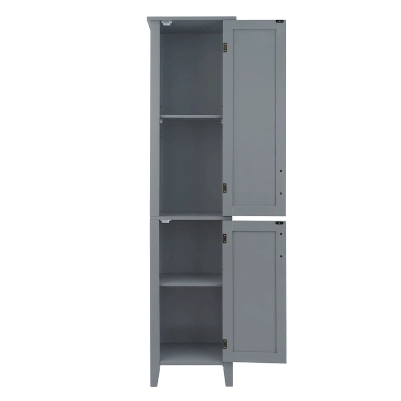 Colonne de salle de bain en bois sur pied