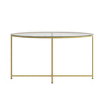 Tables gigognes finition grain de bois de chêne avec piètement cantilever en métal