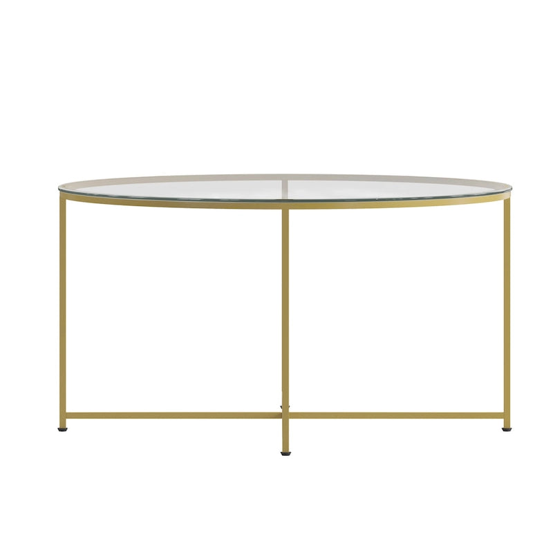 Tables gigognes finition grain de bois de chêne avec piètement cantilever en métal