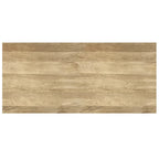 Table basse moderne rectangulaire en BOIS MASSIF et métal de 122 cm de large - 122 L x 56 P x 46 H