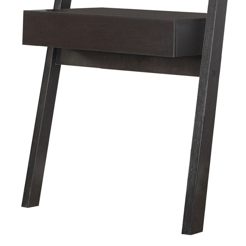 Bureau échelle original avec un tiroir, couleur cappuccino