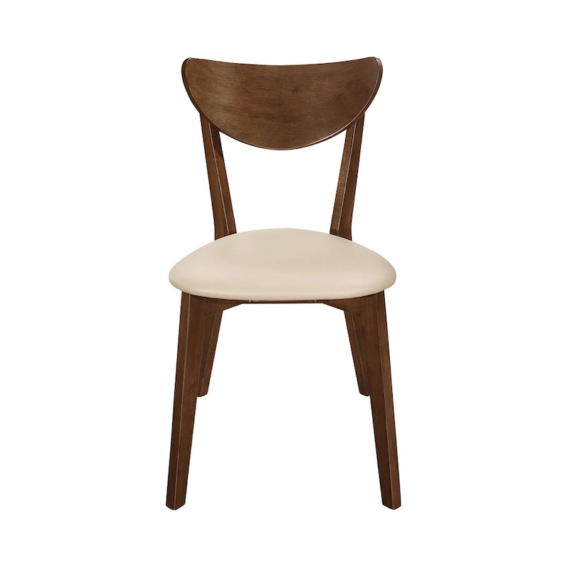 Chaises de salle à manger ajourées couleur havane et marron (lot de 6)