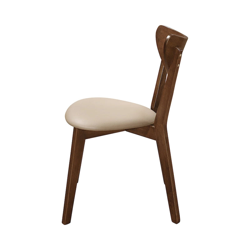 Chaises de salle à manger ajourées couleur havane et marron (lot de 6)