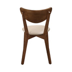 Chaises de salle à manger ajourées couleur havane et marron (lot de 6)