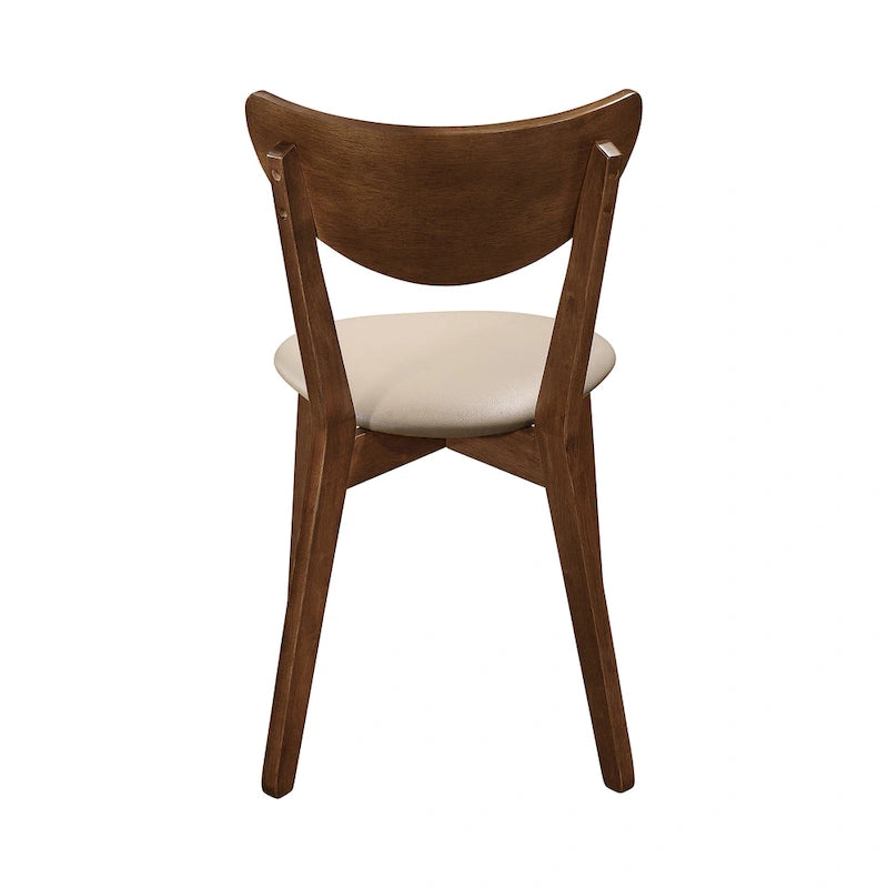Chaises de salle à manger ajourées couleur havane et marron (lot de 6)