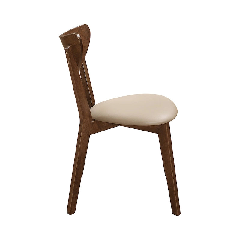 Chaises de salle à manger ajourées couleur havane et marron (lot de 6)