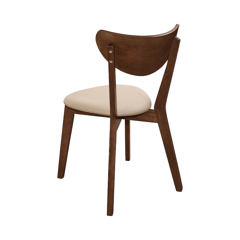 Chaises de salle à manger ajourées couleur havane et marron (lot de 6)