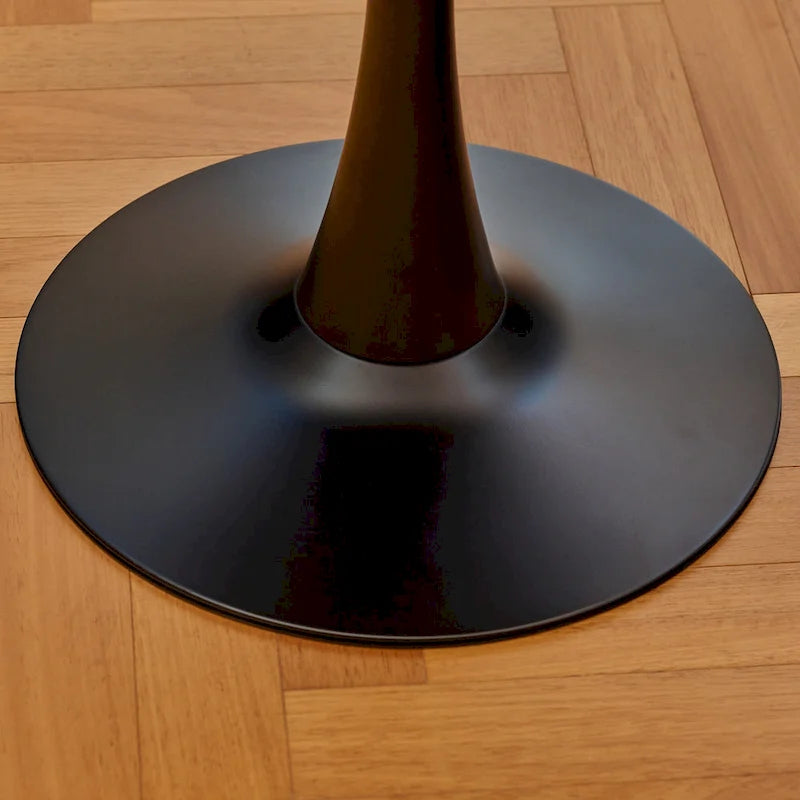 Table de cuisine et de salle à manger moderne ronde de 80 cm pour 2-4 personnes