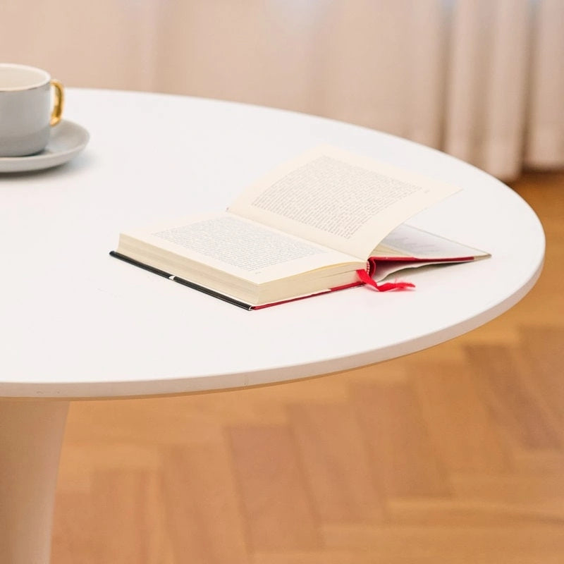Table de cuisine et de salle à manger moderne ronde de 80 cm pour 2-4 personnes
