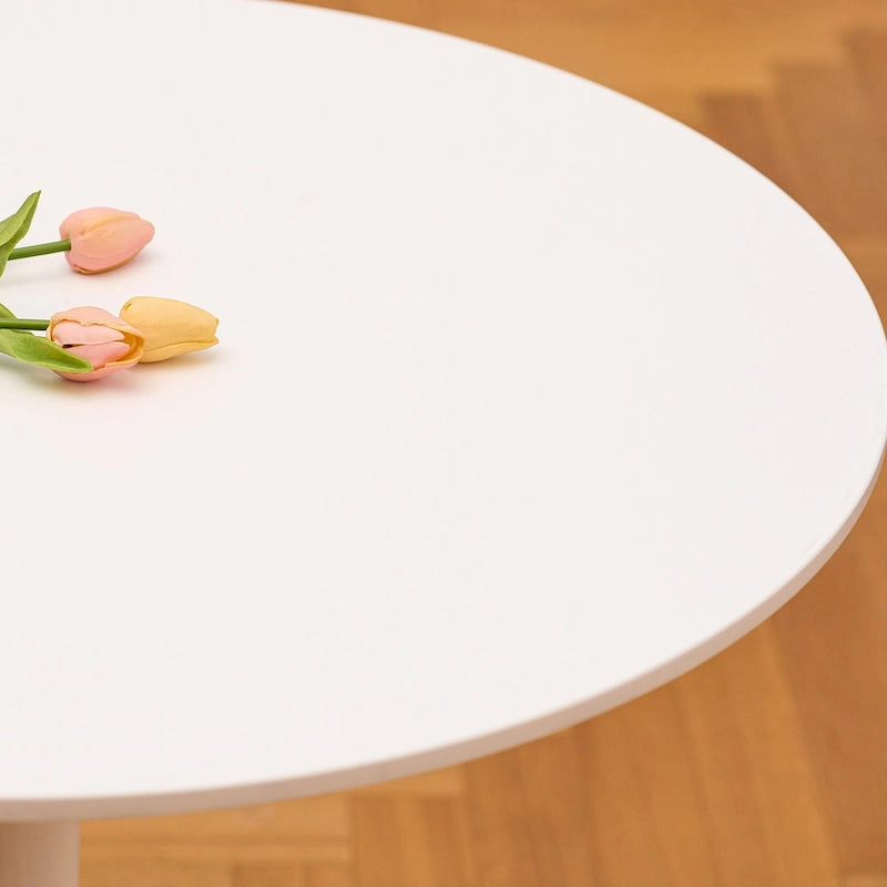 Table de cuisine et de salle à manger moderne ronde de 80 cm pour 2-4 personnes