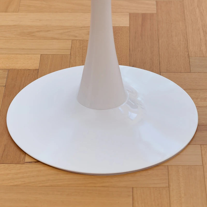 Table de cuisine et de salle à manger moderne ronde de 80 cm pour 2-4 personnes