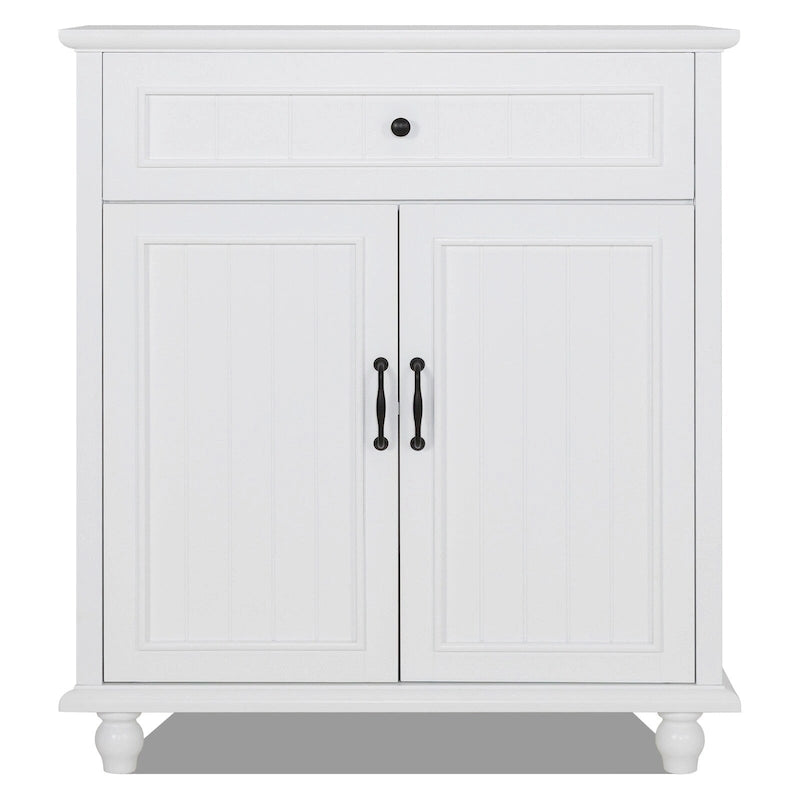 Buffet bahut de rangement pour cuisine avec tiroirs et portes, table console