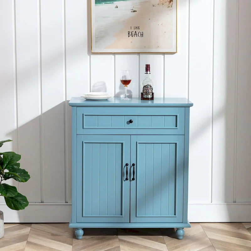 Buffet bahut de rangement pour cuisine avec tiroirs et portes, table console