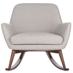 Fauteuil à bascule couture du milieu du siècle - 32L x 37P x 32H