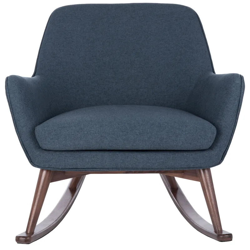 Fauteuil à bascule couture du milieu du siècle - 32L x 37P x 32H