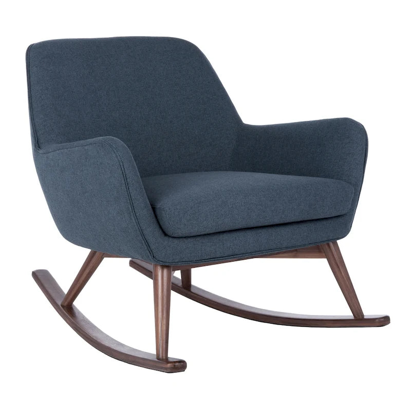 Fauteuil à bascule couture du milieu du siècle - 32L x 37P x 32H