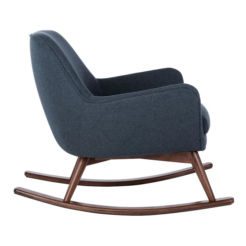 Fauteuil à bascule couture du milieu du siècle - 32L x 37P x 32H