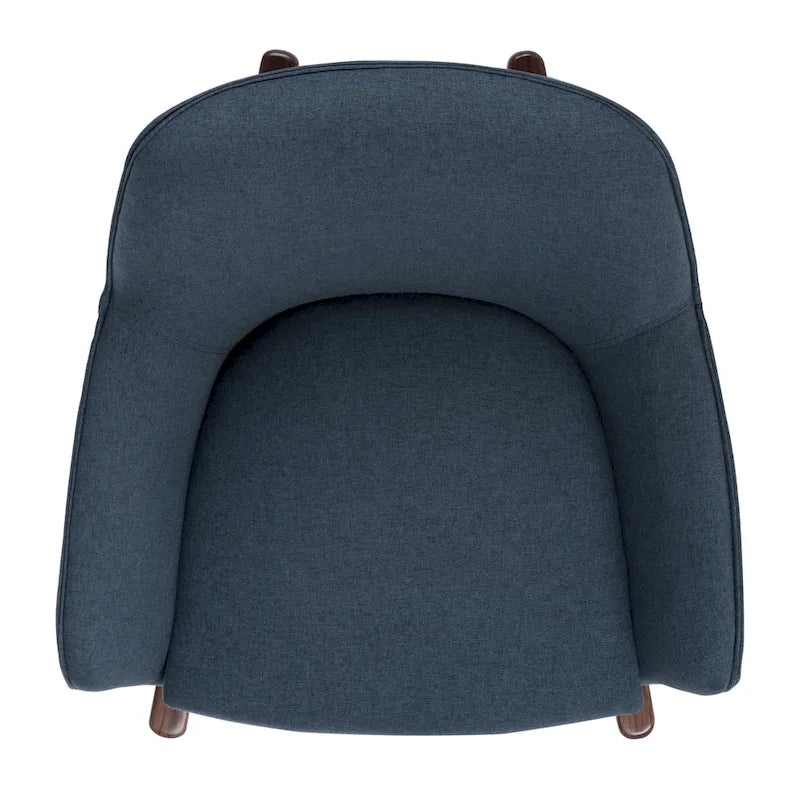 Fauteuil à bascule couture du milieu du siècle - 32L x 37P x 32H