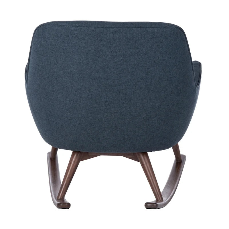 Fauteuil à bascule couture du milieu du siècle - 32L x 37P x 32H