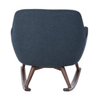 Fauteuil à bascule couture du milieu du siècle - 32L x 37P x 32H
